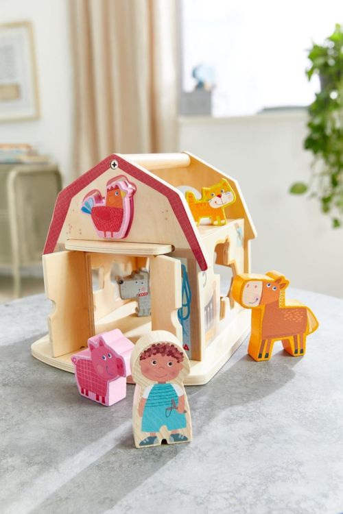 Haba Sorteerbox 'Boerderij' (306625) - SPADT - speelgoed met advies