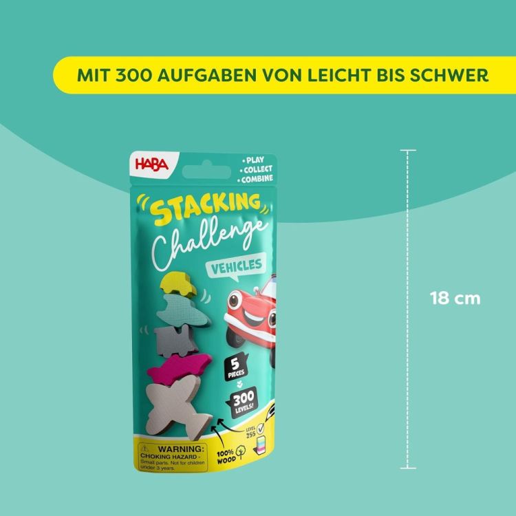 Haba Stacking Challenge Vehicles (2013868001) - SPADT - speelgoed met advies