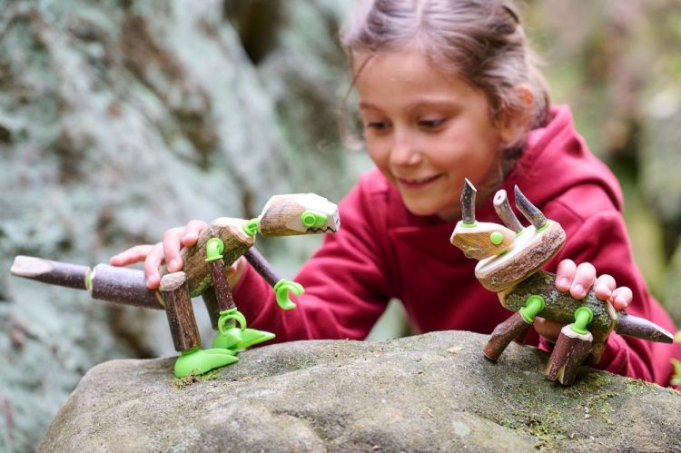 Haba Terra Kids Connectors 'Dinosaurussen' (306309) - SPADT - speelgoed met advies