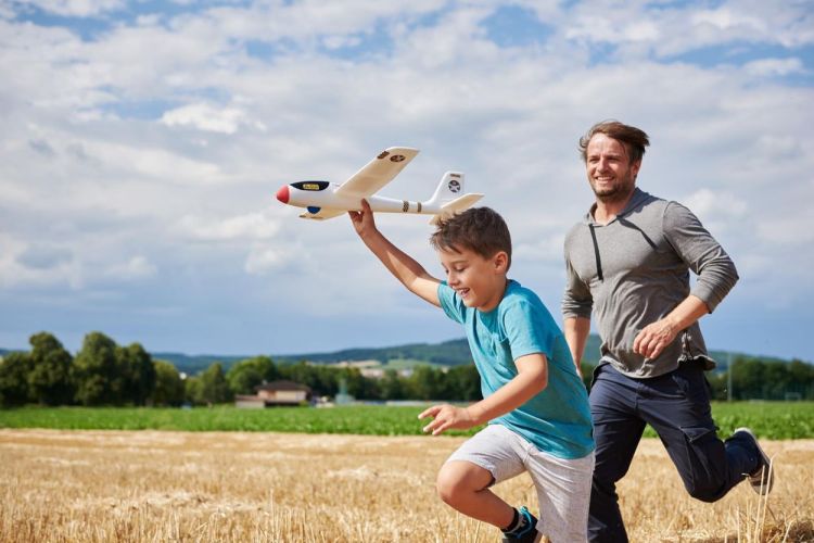 Haba Terra Kids Werpvliegtuig MAXI (1303521001) - SPADT - speelgoed met advies