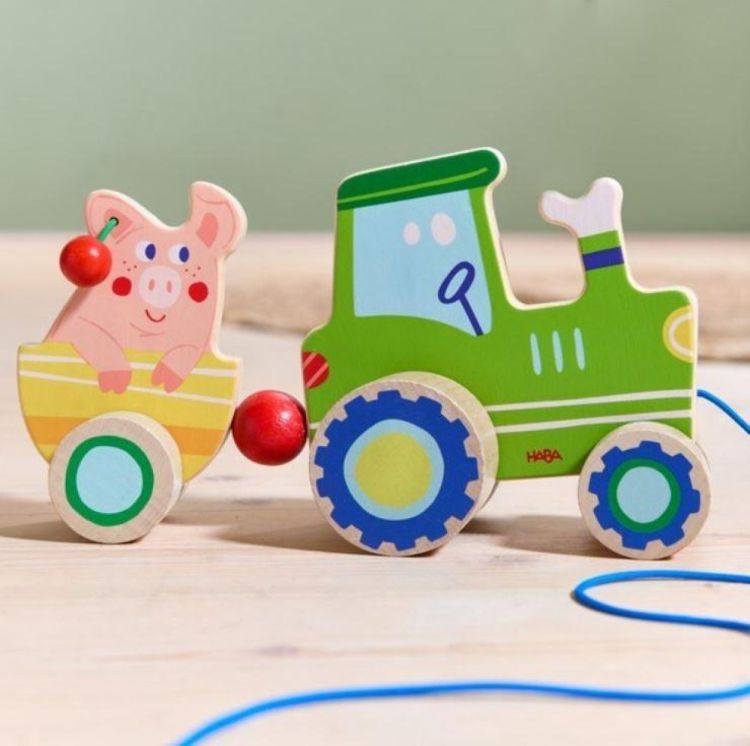 Haba Trekfiguur Tractor (2012264001) - SPADT - speelgoed met advies