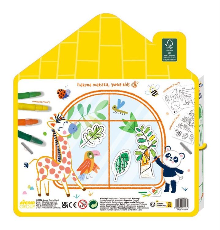 Haku Yoka Window Art Wilde Dieren (7333165) - SPADT - speelgoed met advies