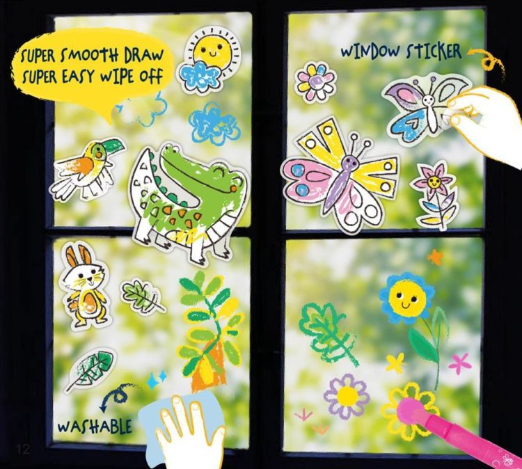 Haku Yoka Window Art Wilde Dieren (7333165) - SPADT - speelgoed met advies