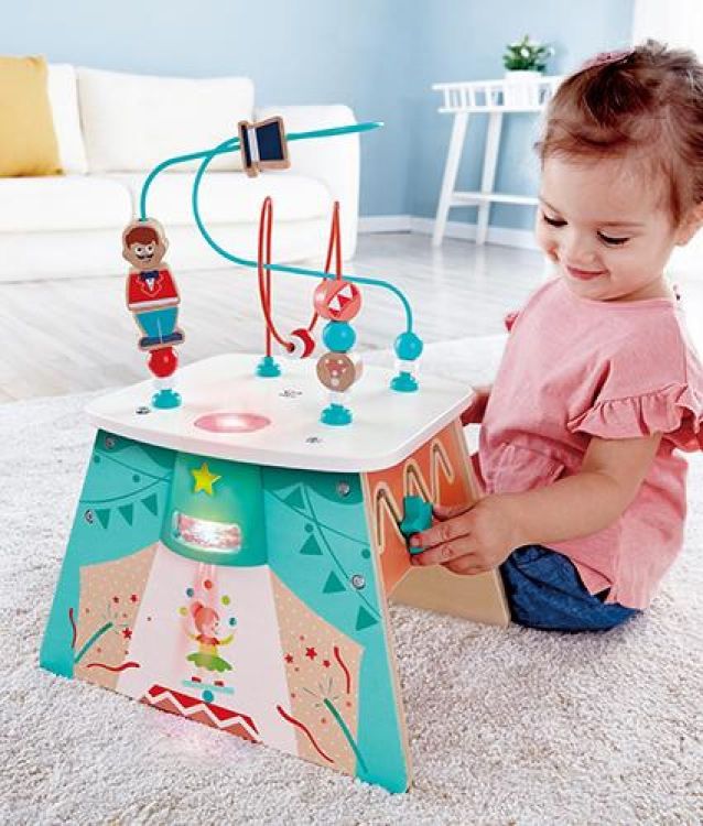 Hape Activiteitenkubus Light Up Circus (E1813) - SPADT - speelgoed met advies