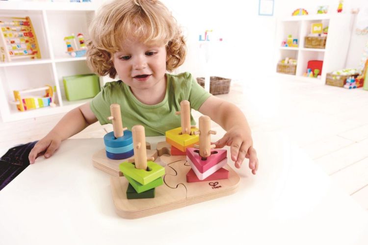 Hape Creatieve 'Pinnenpuzzel' (E0411) - SPADT - speelgoed met advies