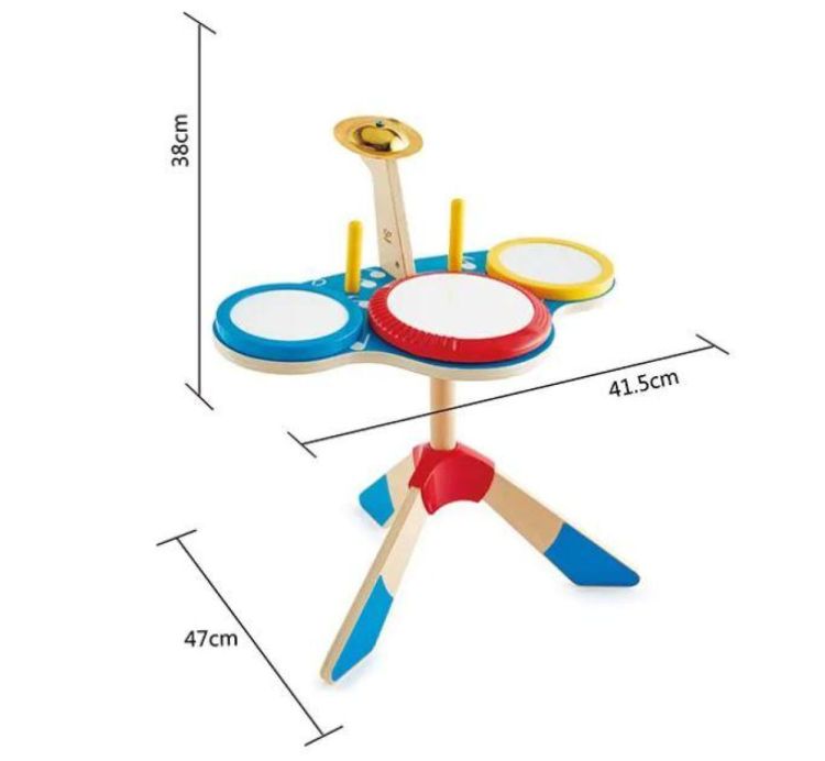 Hape Drum en Cymbalen Set (E0613) - SPADT - speelgoed met advies