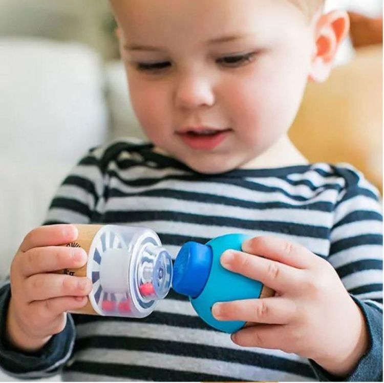 Baby Einstein Hape Houten Sensorische Blokjes (11886) - SPADT - speelgoed met advies