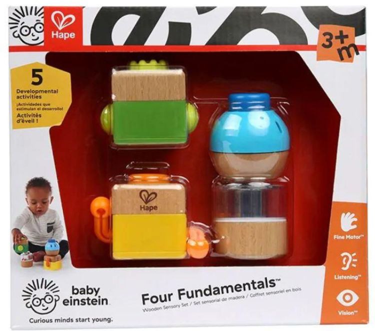 Baby Einstein Hape Houten Sensorische Blokjes (11886) - SPADT - speelgoed met advies