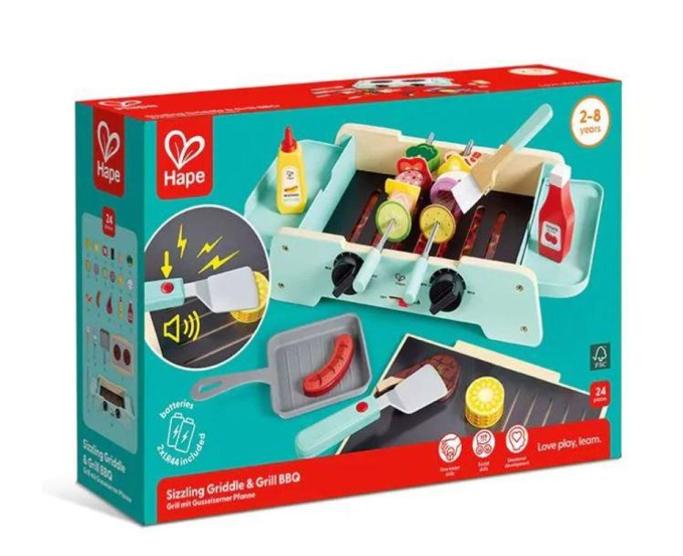 Hape Houten Speelgoed Barbeque (E3214) - SPADT - speelgoed met advies