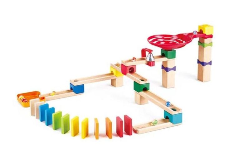 Hape Knikkerbaan 'Domino Rally Block Set' (50) (E1102) - SPADT - speelgoed met advies