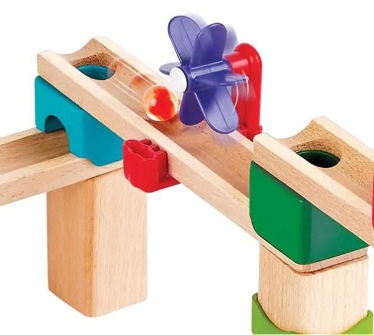 Hape Knikkerbaan 'Rally Block Set' (81) (E1101) - SPADT - speelgoed met advies