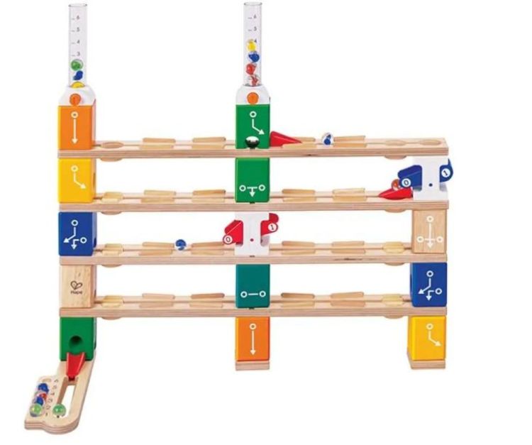 Hape Quadrilla Knikkerbaan 'Basic Coding Set' (E6028) - SPADT - speelgoed met advies