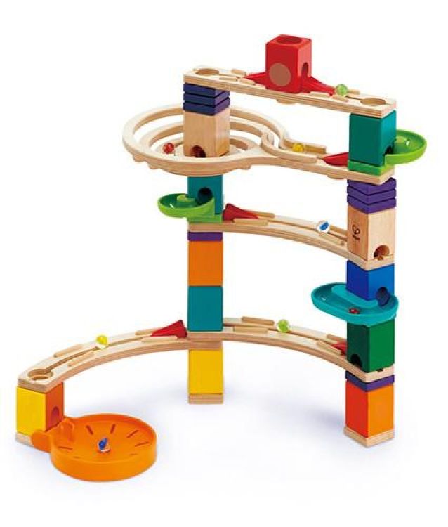 Hape Quadrilla Knikkerbaan 'Cliffhanger' (E6020) - SPADT - speelgoed met advies