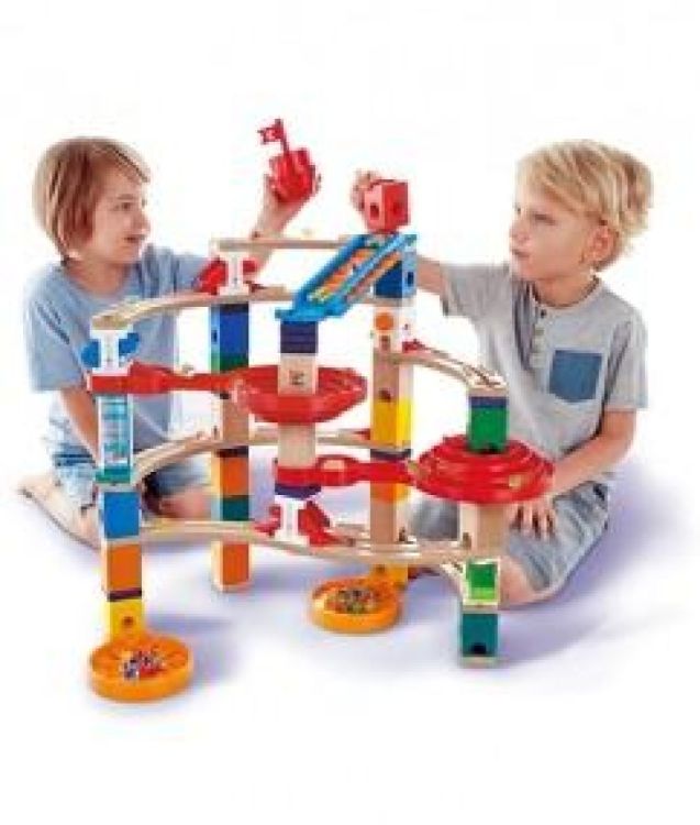 Hape Quadrilla Knikkerbaan 'Super Spirals' (E6024) - SPADT - speelgoed met advies