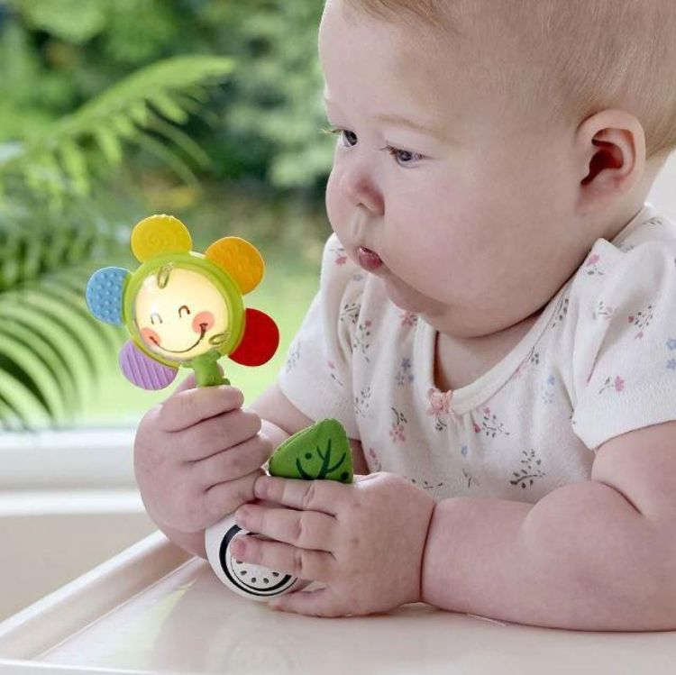 Hape Shake 'n Sparkle Flower Rattle (E0133) - SPADT - speelgoed met advies