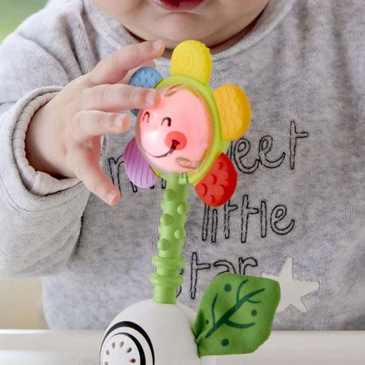 Hape Shake 'n Sparkle Flower Rattle (E0133) - SPADT - speelgoed met advies