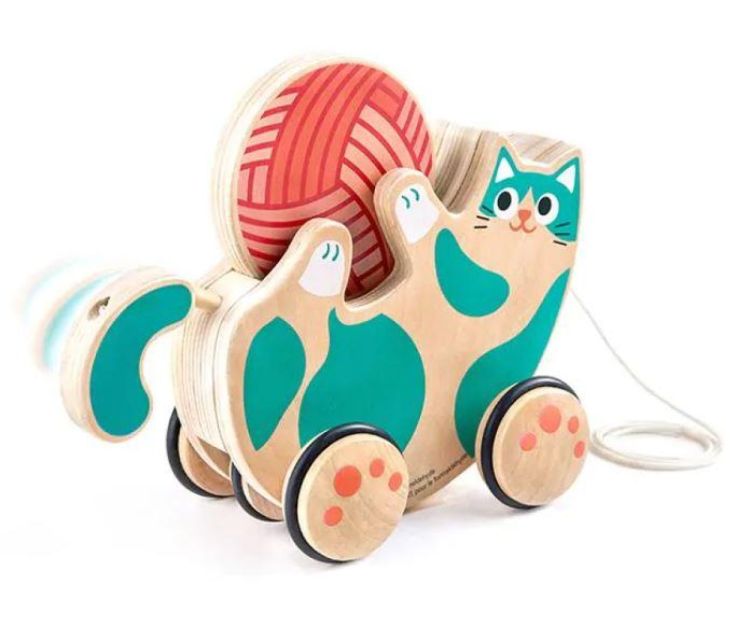 Hape Trekdier Spinnende Kat (E0366) - SPADT - speelgoed met advies