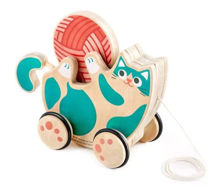 Hape Trekdier Spinnende Kat (E0366) - SPADT - speelgoed met advies