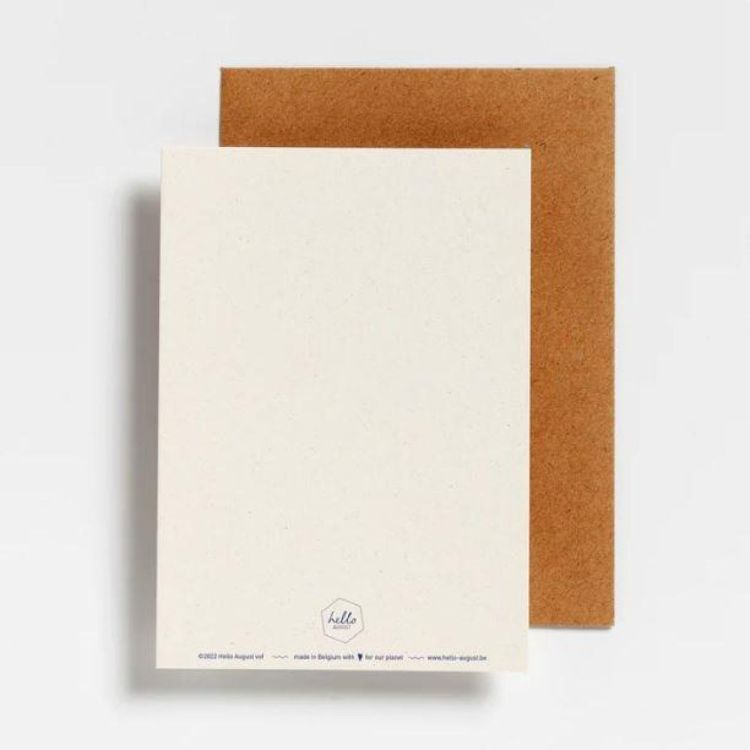 Hello August Postkaartjes Wenskaart 'Dans, lach, zing en spring de wereld in!' (2206) - SPADT - speelgoed met advies