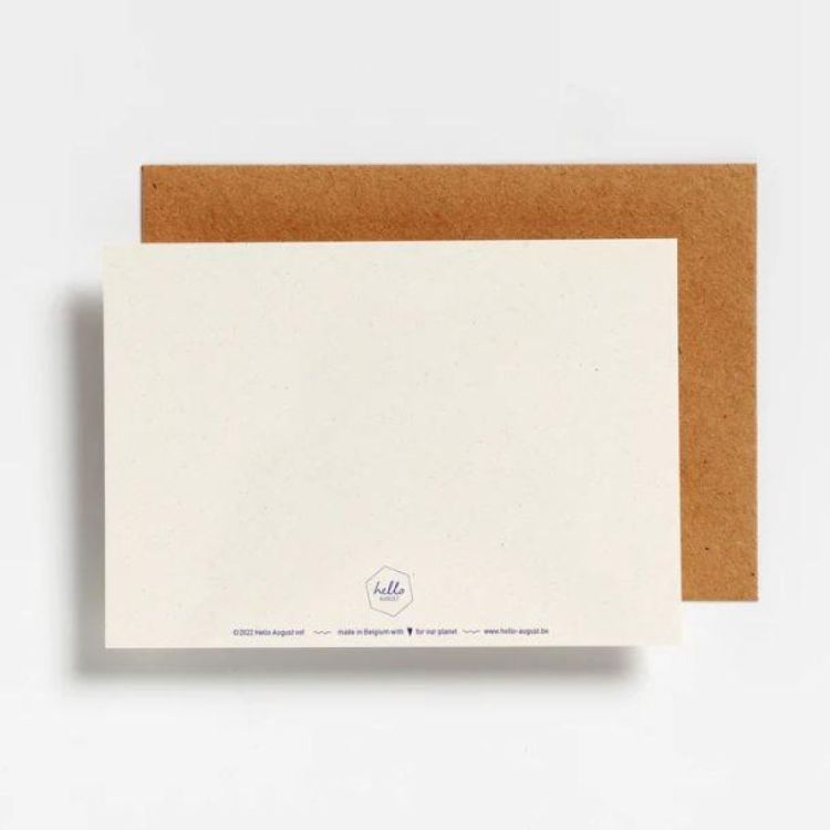 Hello August Postkaartjes Wenskaart 'Lieve Juf Bedankt om me te laten groeien en bloeien' (4713) - SPADT - speelgoed met advies