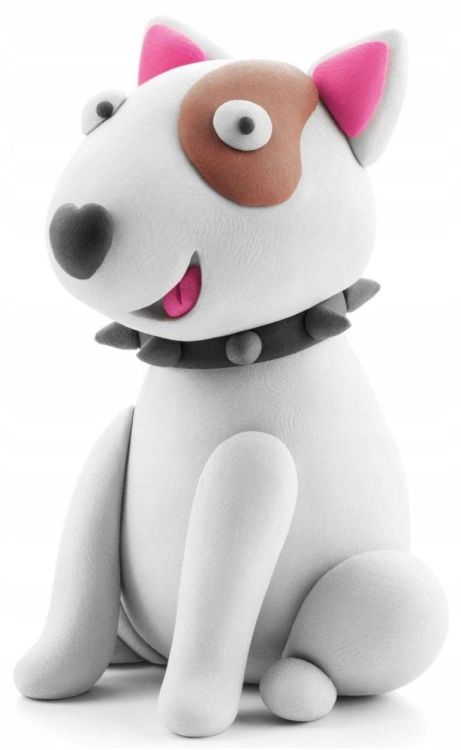 Hey Clay Bull Terriër (30119) - SPADT - speelgoed met advies