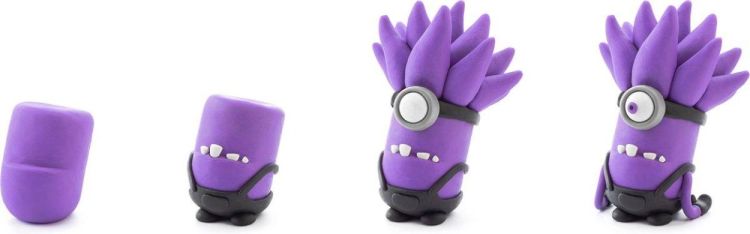 Hey Clay Evil Purple Minion (50183) - SPADT - speelgoed met advies