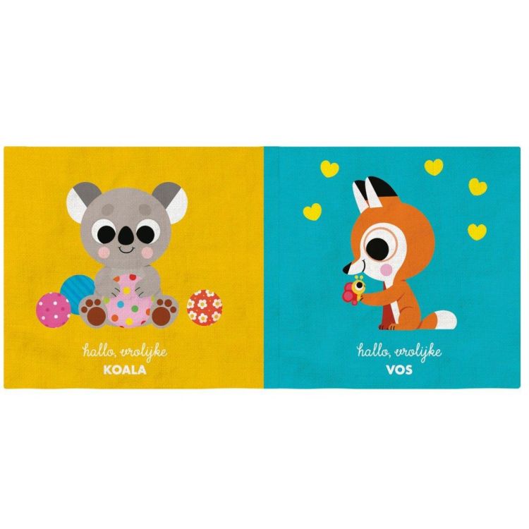 Image Books Knisperboek met bijtring 'Vrolijke Dieren' (OC1104690) - SPADT - speelgoed met advies