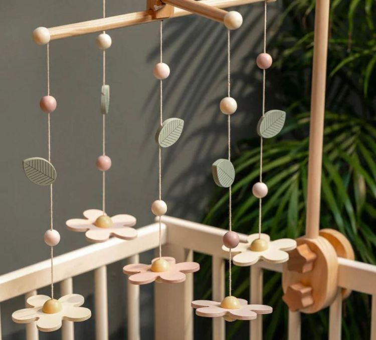 Jabadabado Houten Mobiel Bloemen (T308) - SPADT - speelgoed met advies