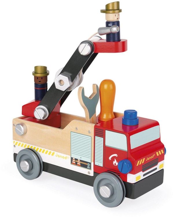 Janod Brico'Kids Brandweerwagen (J06469) - SPADT - speelgoed met advies