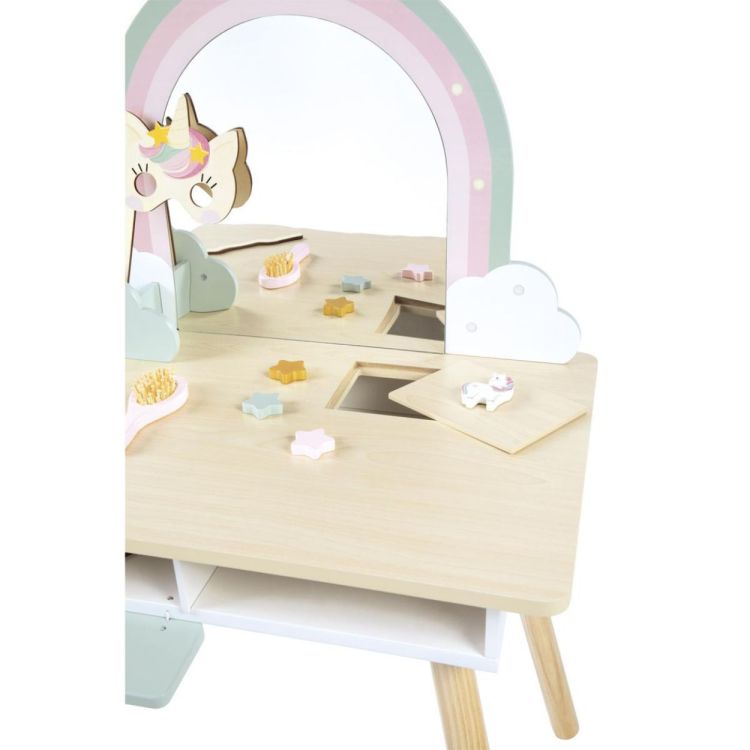 Janod Houten Kaptafel Eenhoorn (J06464) - SPADT - speelgoed met advies