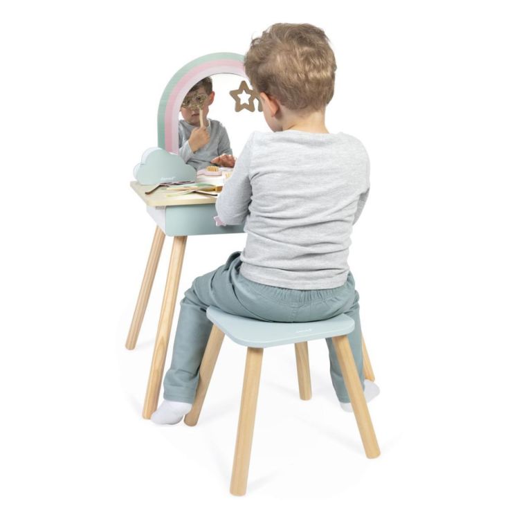 Janod Houten Kaptafel Eenhoorn (J06464) - SPADT - speelgoed met advies
