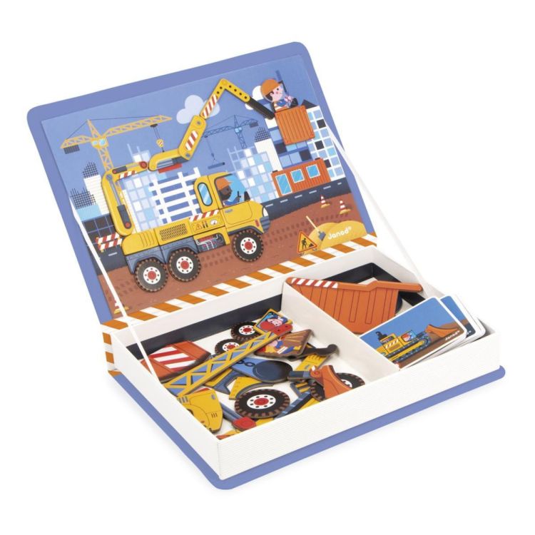 Janod Magneti'Book Bouwplaats (J02526) - SPADT - speelgoed met advies