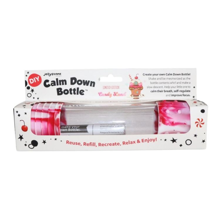 Jellystone Designs DIY Calm Down Fles 'Candyland' (JS-CDBCL) - SPADT - speelgoed met advies