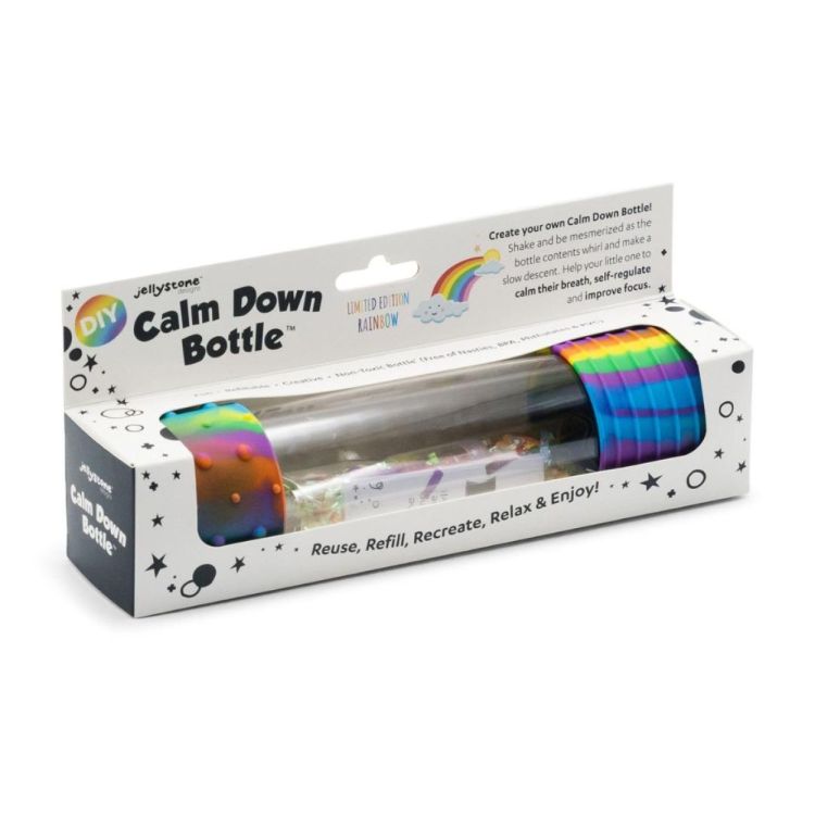 Jellystone Designs DIY Calm Down Fles 'Rainbow' (JS-CDBR) - SPADT - speelgoed met advies