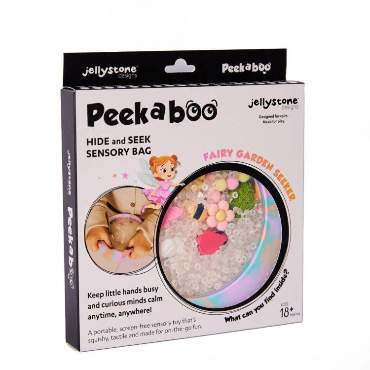 Jellystone Designs Peekaboo Sensory Bag 'Feeëntuin' (JS-PBFY) - SPADT - speelgoed met advies