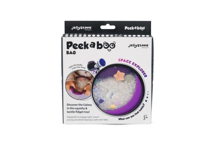 Jellystone Designs Peekaboo Sensory Bag 'Ruimte' (JS-PBGA) - SPADT - speelgoed met advies