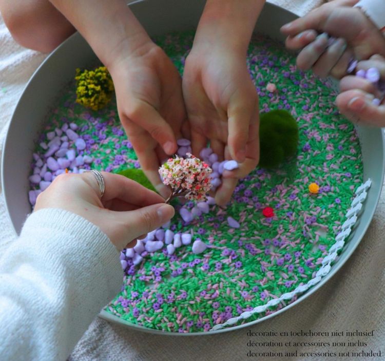 Jellystone Designs Tray Play Speelbak Groen Grijs (JS-TPS) - SPADT - speelgoed met advies