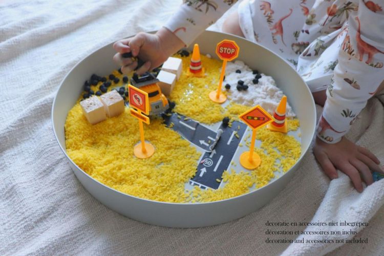 Jellystone Designs Tray Play Speelbak Groen Grijs (JS-TPS) - SPADT - speelgoed met advies