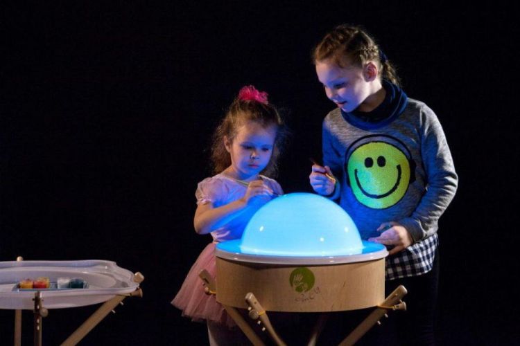 JonEly Opklapbare Standaard Ronde Lichttafel (110364) - SPADT - speelgoed met advies