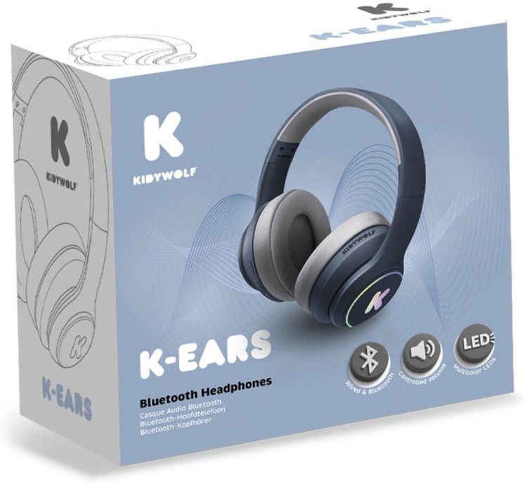Kidywolf K-Ears Bluetooth Koptelefoon (K-EARS-BT-BU) - SPADT - speelgoed met advies
