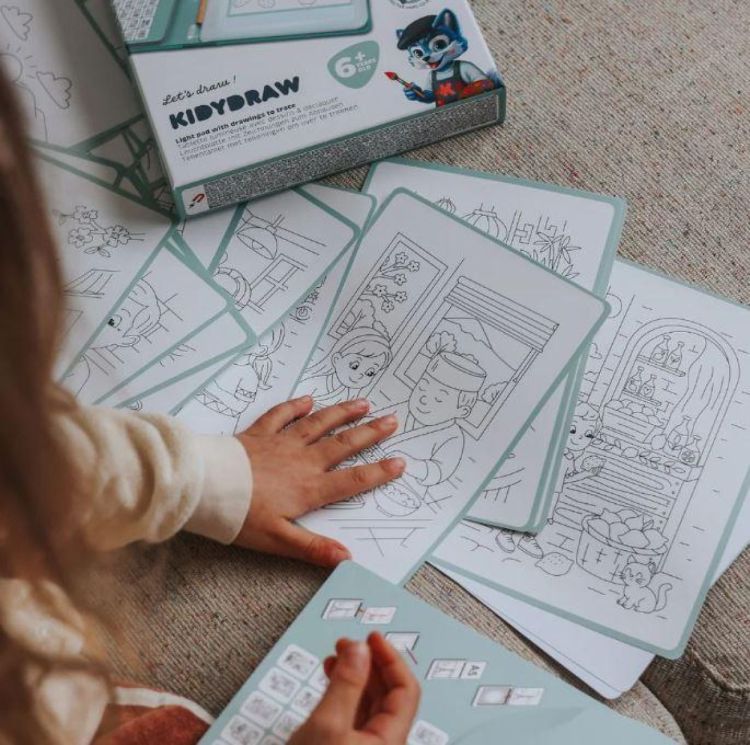 Kidywolf Kidydraw Pad Food Around the World (KIDYDRAW-PAD6-FAW) - SPADT - speelgoed met advies