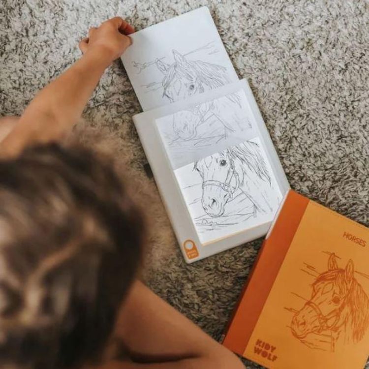 Kidywolf Kidydraw Pad Refill Horses (KIDYDRAW-REFILL8-HOR) - SPADT - speelgoed met advies