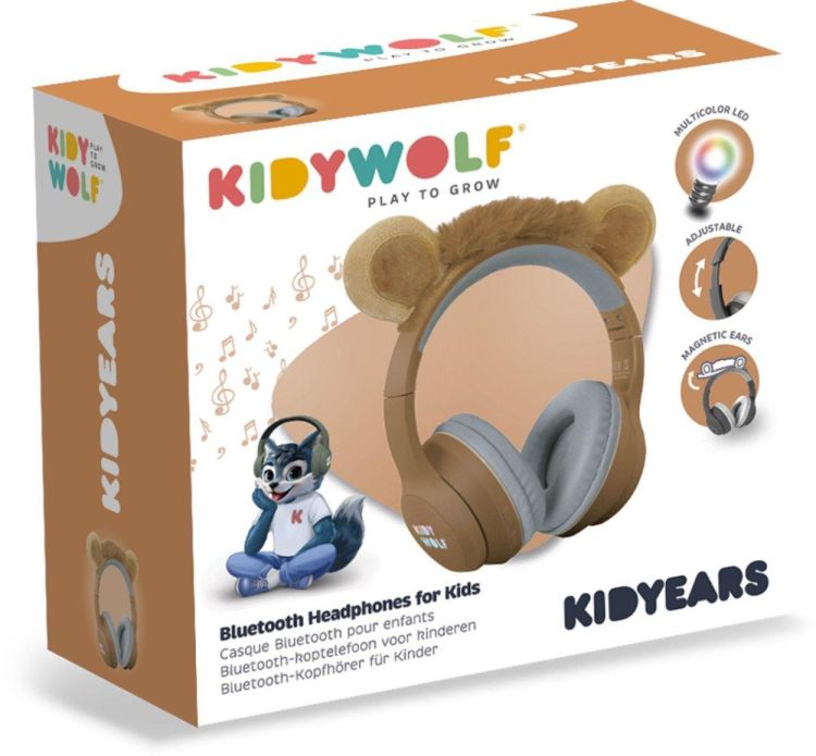 Kidywolf KidyEars Leeuw (KIDYEARS-BT-LIO) - SPADT - speelgoed met advies