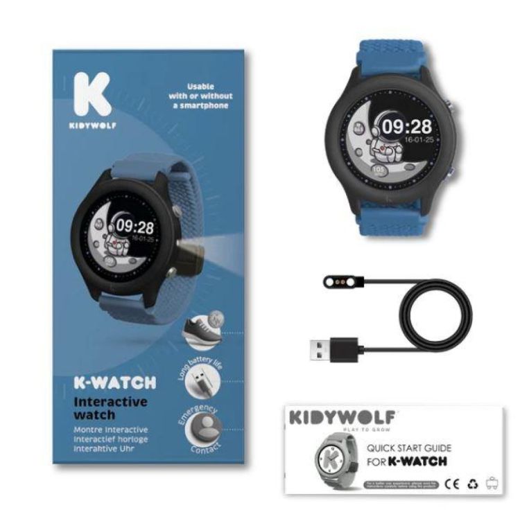 Kidywolf KidyWatch Blauw (K-WATCH-BU) - SPADT - speelgoed met advies