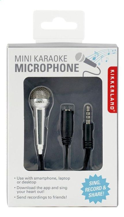 Kikkerland Mini Karaoke Microfoon (kik-us133-eu) - SPADT - speelgoed met advies