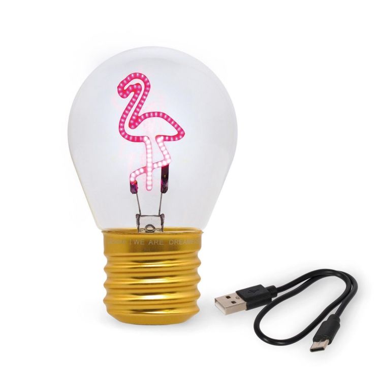 Legami Bulb Fiction Tafellamp Flamingo (CLB0007) - SPADT - speelgoed met advies