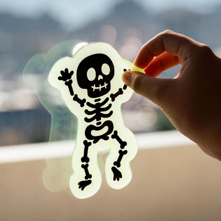 Legami Glow Raamstickers 'Skelet' (GGH0001) - SPADT - speelgoed met advies