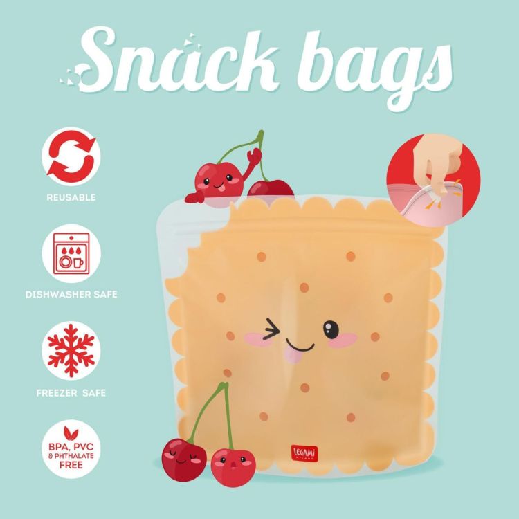 Legami Herbruikbare Snack Bags Cookie (ZB0003) - SPADT - speelgoed met advies
