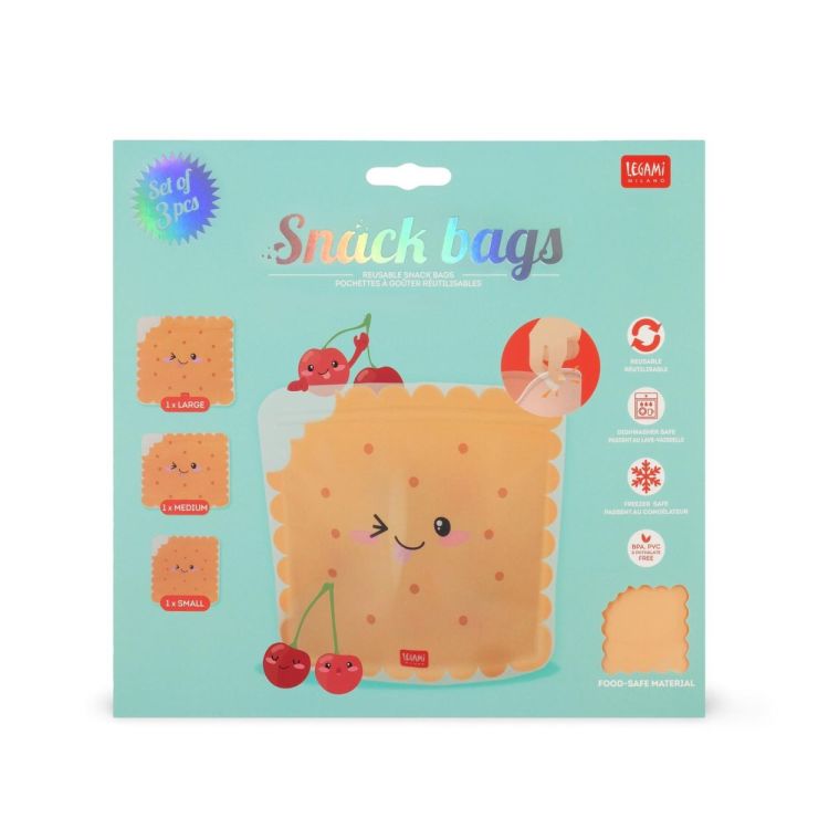 Legami Herbruikbare Snack Bags Cookie (ZB0003) - SPADT - speelgoed met advies