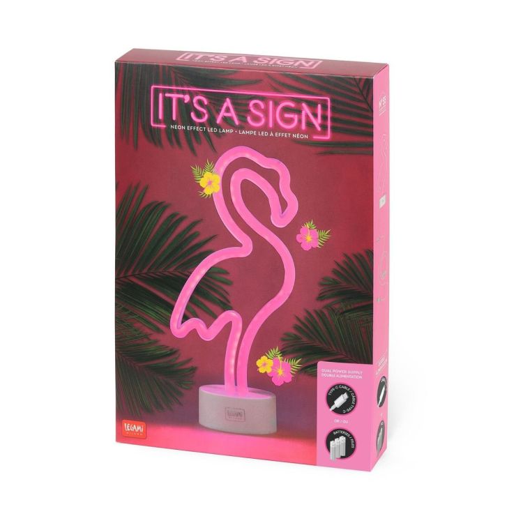 Legami It's a Sign Neon Led Lamp Flamingo (LL0008) - SPADT - speelgoed met advies